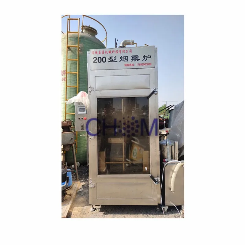 Used multi door and multi car smoke oven, 50 type red sausage smoke oven