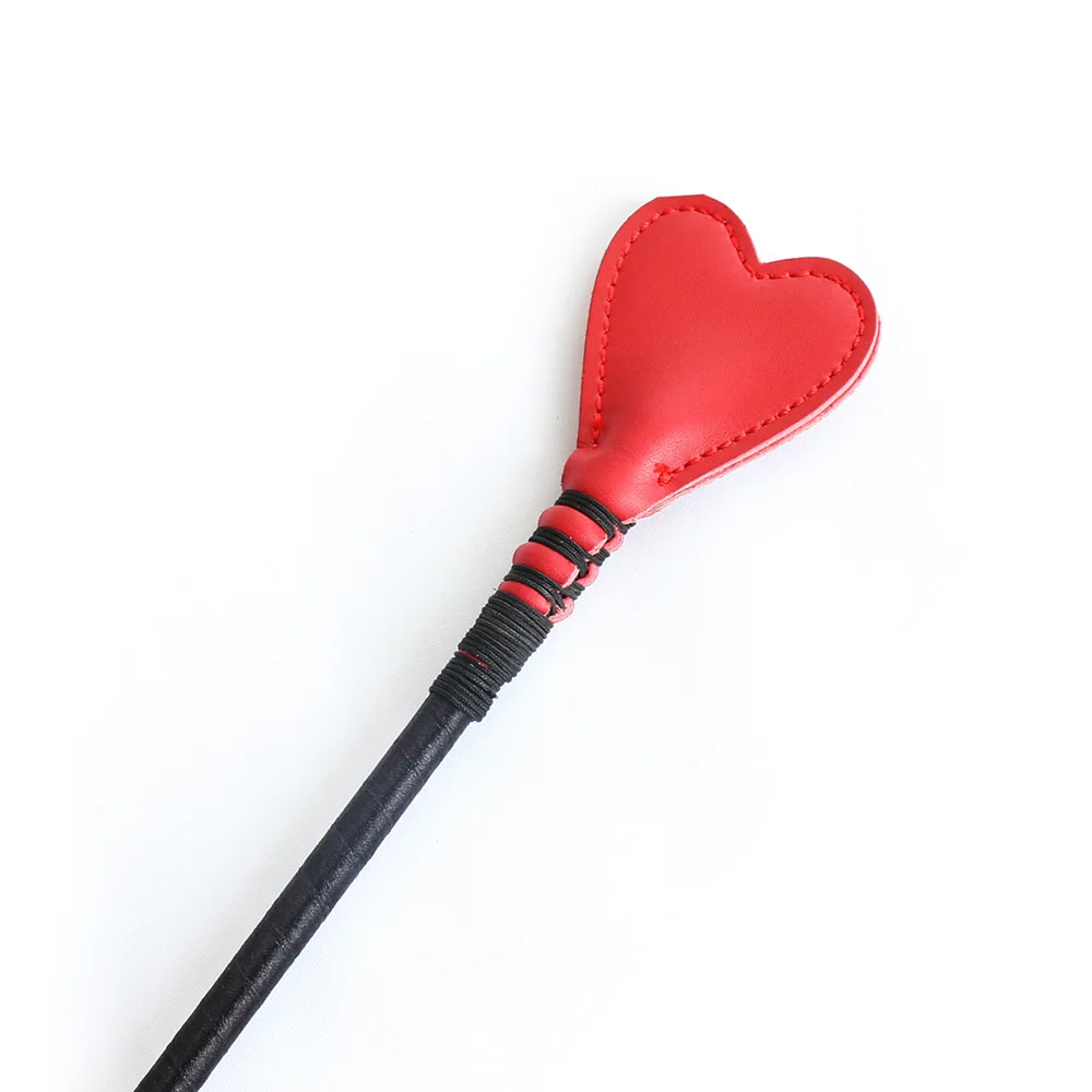 Shop Spanking Paddle PU Leather Heart Shape New Latest Products For Adult Game