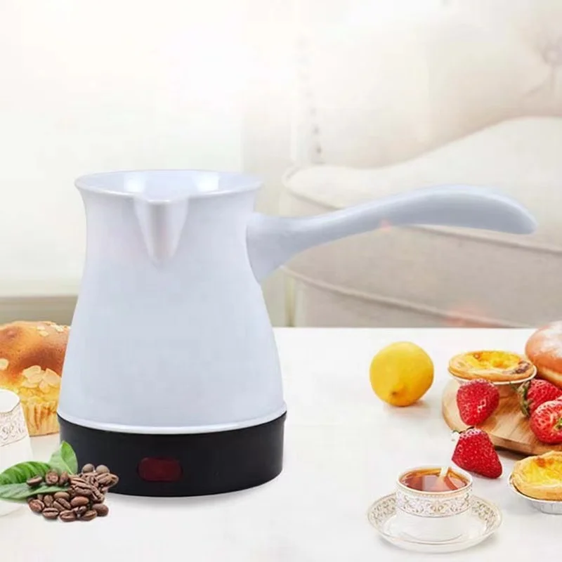 Classic Stainless Steel Electric Coffee Percolator with Heat Resistant Handle and Base Features Detachable Cord