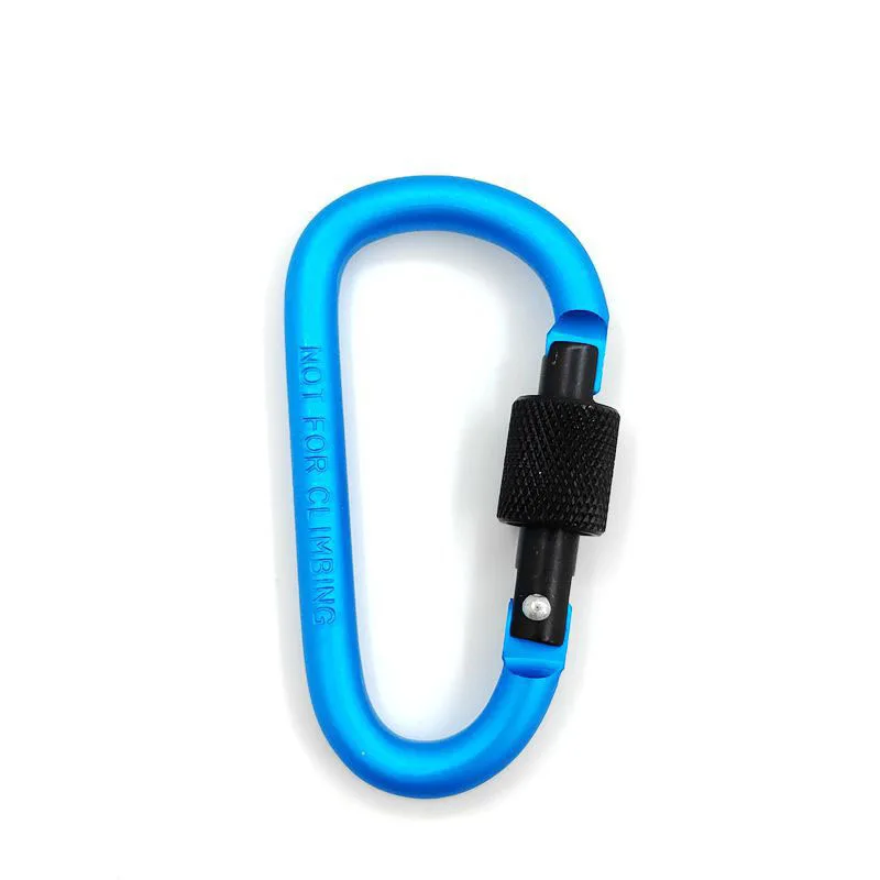 High quality aluminum alloy mountaineering buckle d-shaped fast hanging mountaineering buckle multi-functional fast hanging