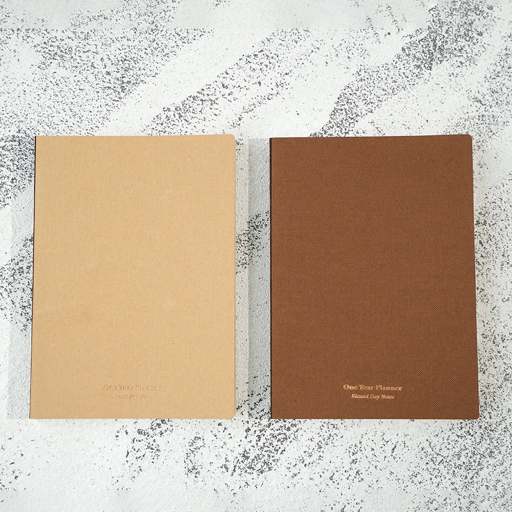 Cubierta de papel personalizada Cuadernos A4 A5 B5 Planificador Impreso Tapa dura 365 dias Tomoe River Journal Notebooks