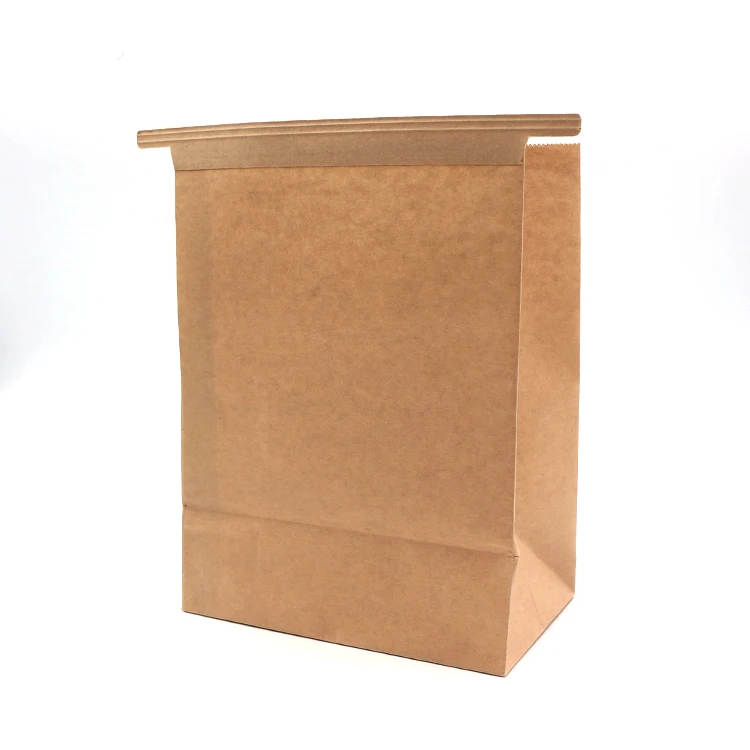 Manufacture Customized Kraft Pop Corn Paper Bag New Fashion Cute China Snack Packaging 8 Color Flexo Printing Tin Tie Bag 05