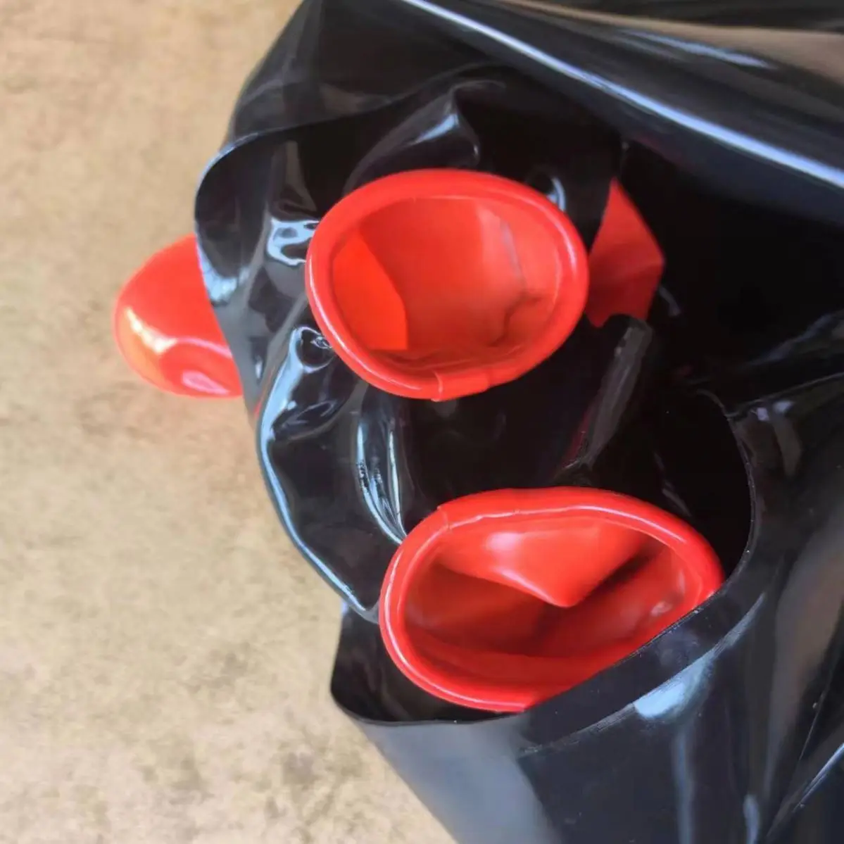 Sexy latex underwear sexy latex underwear shorts double set penis straight set anal straight set