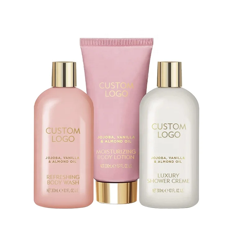 Wholesale skincare set best selling products private label moisturizing body wash shower creme body lotion bodycare set