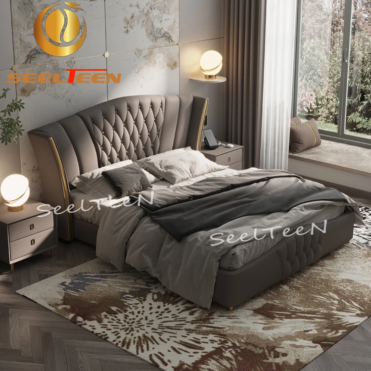 Designs Luxury Solid Wood Hotel Furniture 5 Star Master King Size Bedroom Set