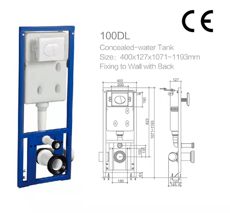 Hot Selling Sanitary Ware Ceramic European Wall Hanging Cheap WC White Wall Mounted Toilet