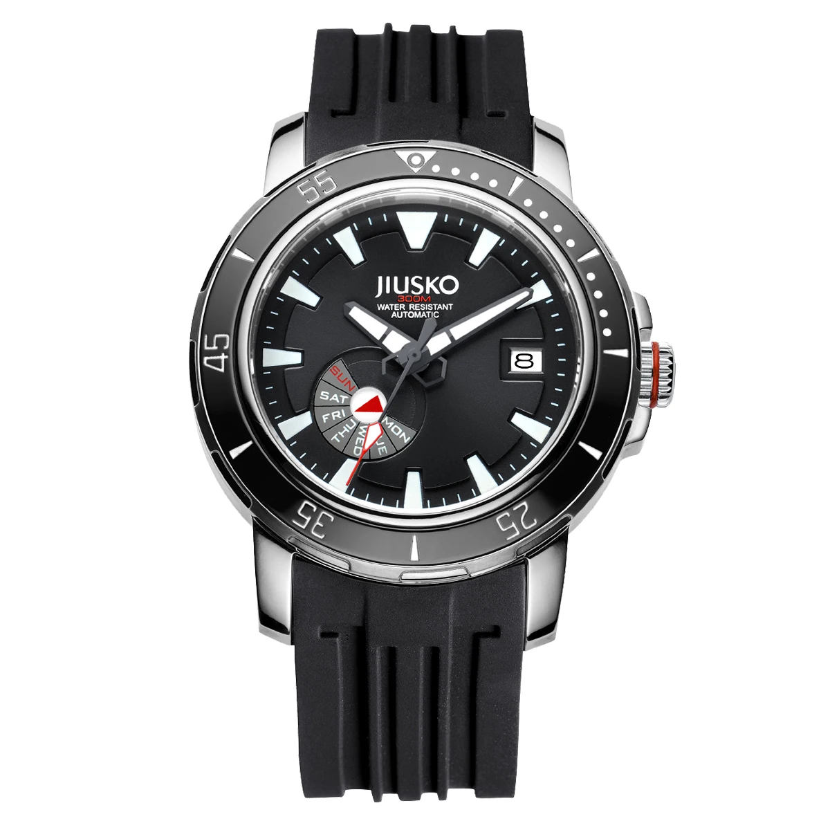 30 ATM Diving Mechanical Watches Luminous Hands Stainless Steel Strap Calendar Custom Mechanical Luxury Watch