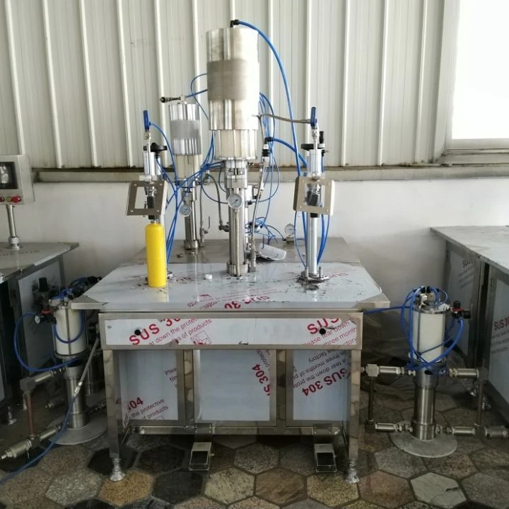 Полуавтоматический газовый наполнитель машина для розлива пропановых бутылок