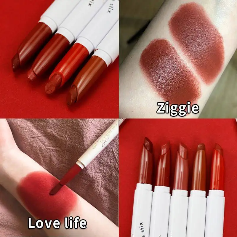 Super Waterproof Love Life Halal Metallic Soft Matte Student Lipstick Stick