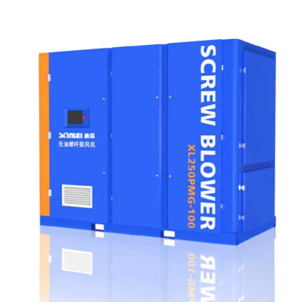 Энергосберегающий бесмасляный вращающийся винтовой вакуумный насос с переменной