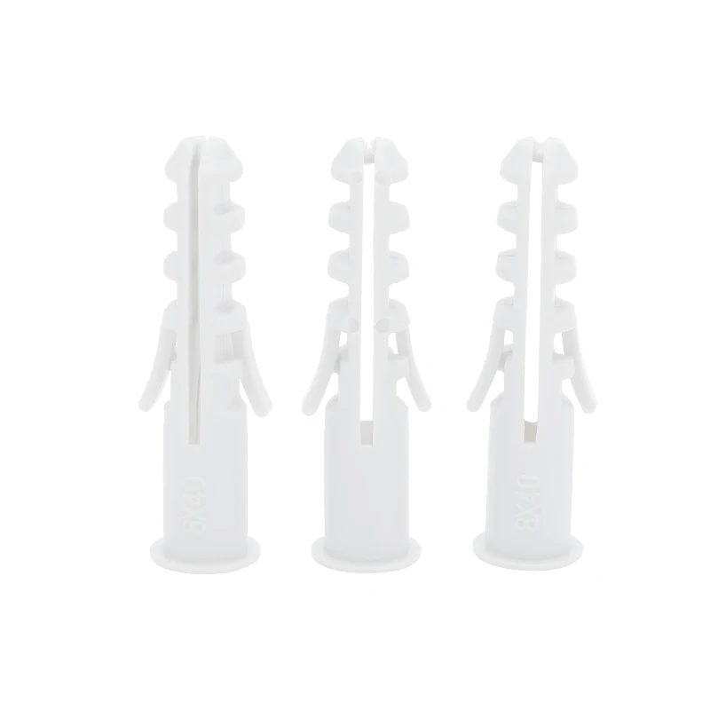 Wholesale 6*30mm100pcs/bag Plastic Drywall Anchor Nylon Wall Anchor Fasteners Plastic Expansion Anchor Wall Plug