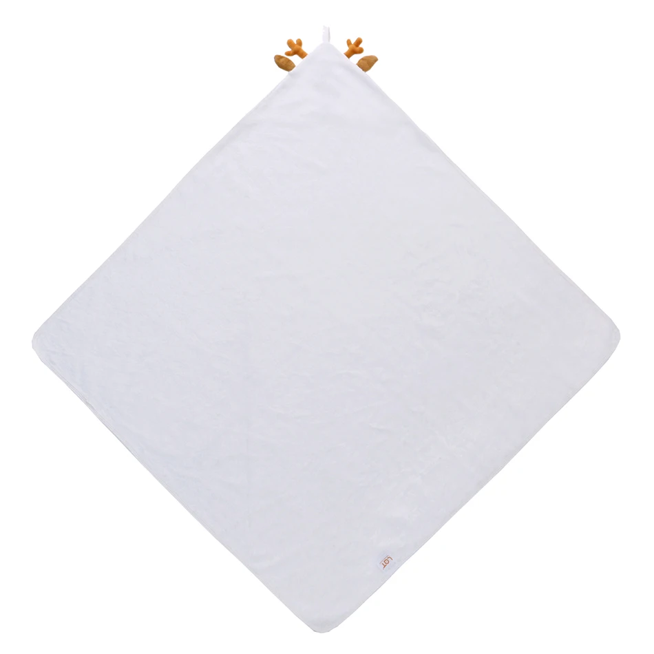 High-density thickened coral fleece hooded bathrobe Baby soft hooded cape Autumn winter children hooded bath towel wholesale