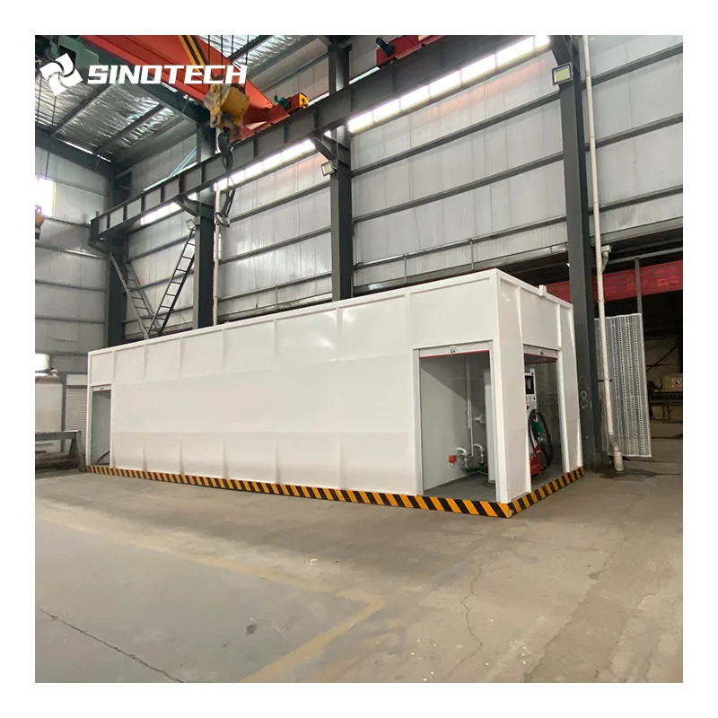 20ft 40ft Customized Double wall Self Bunded diesel Petrol Fuel Storage Container Fuel Station with pump Oil Tanks for Australia