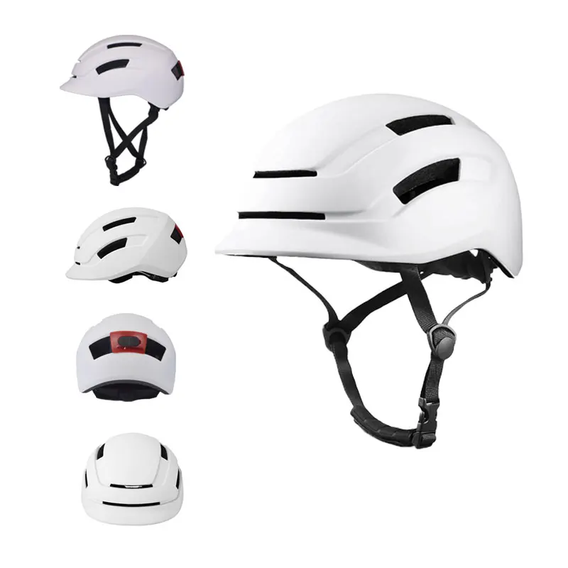 PC EPS Adult Helmet Road Mountain Bike Bicycle Cycling Helmets With Rechargeable LED Light for Riding