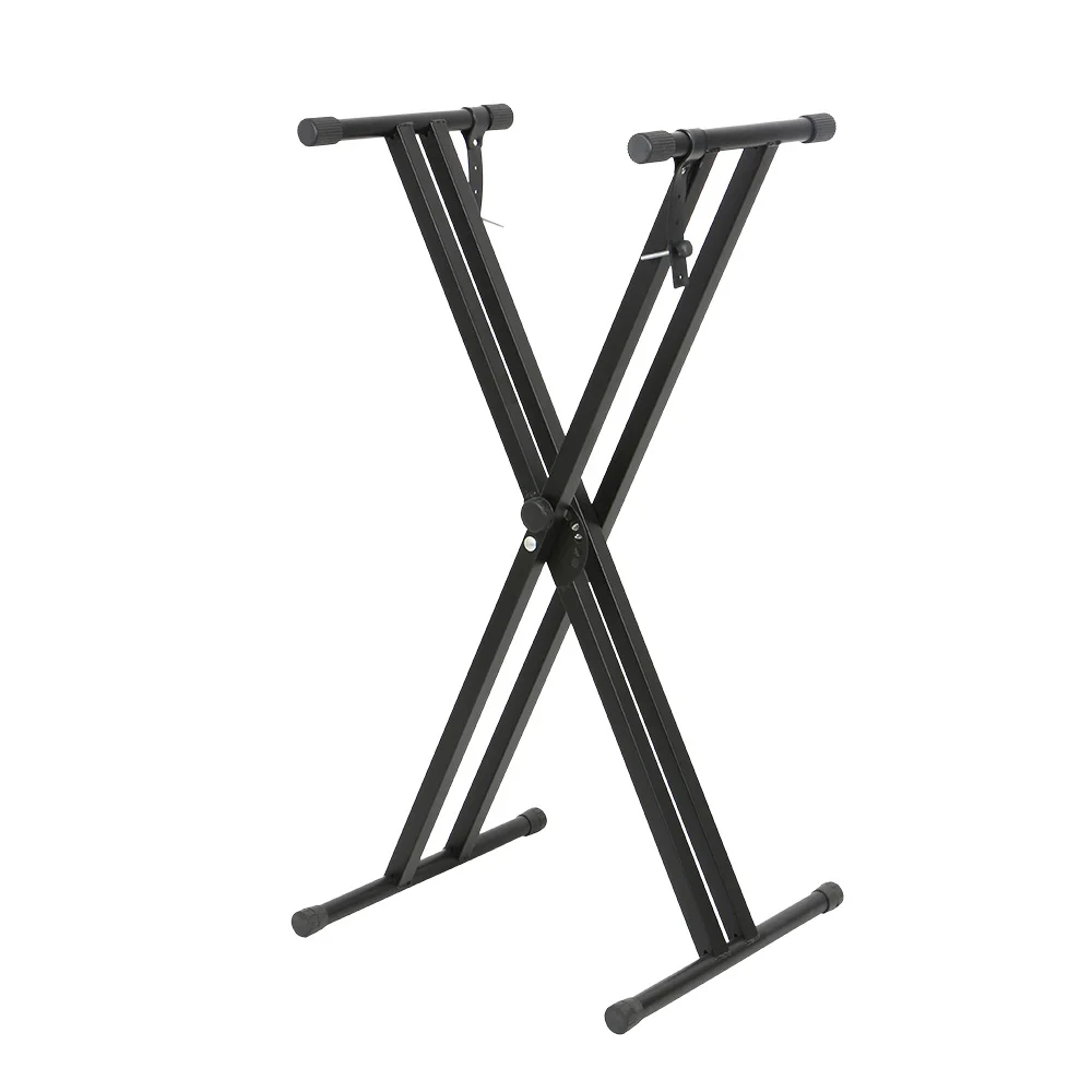 Q-2X good quality adjustable double X piano stands keyboard