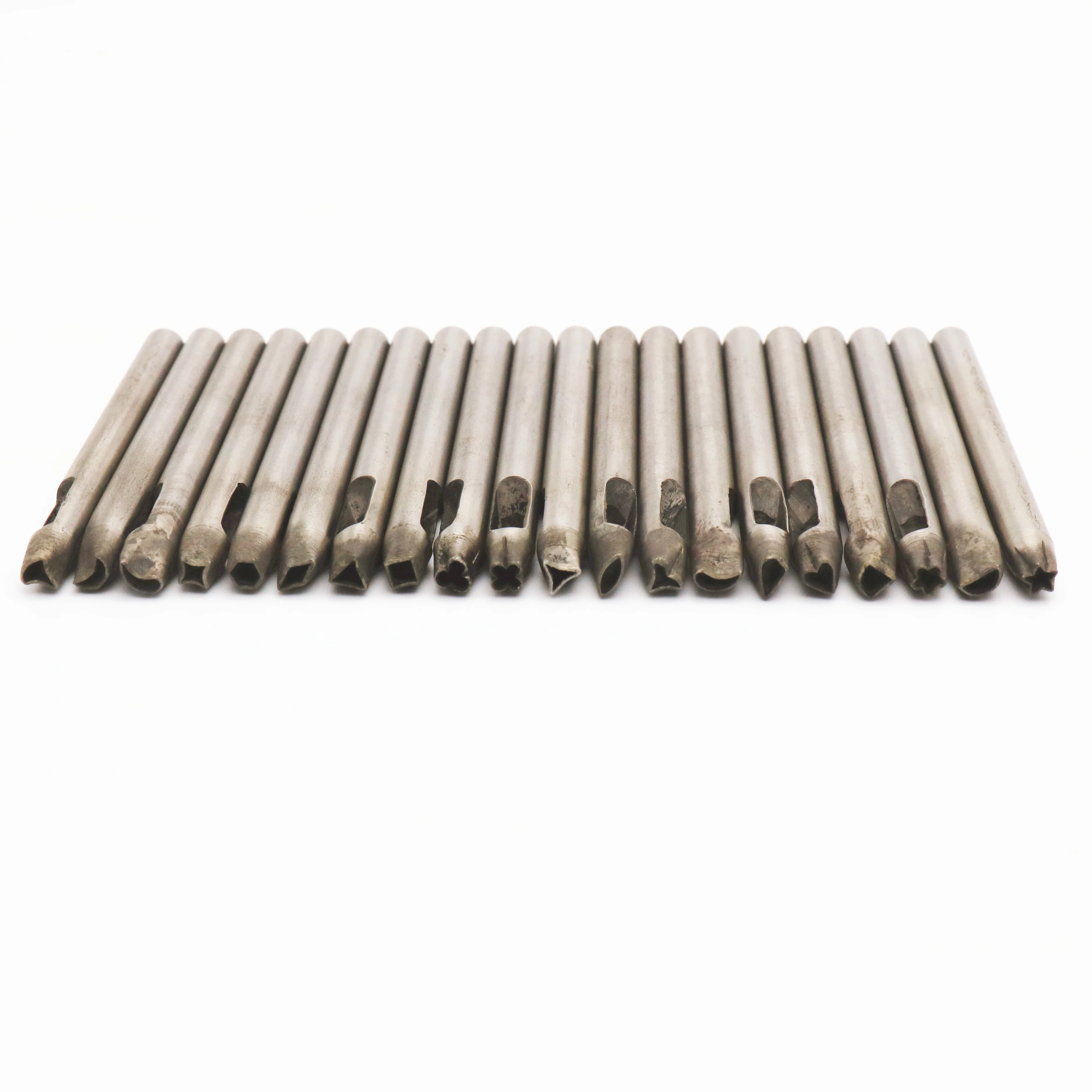 20 pcs per set Leather Tools hollow metal punch DIY Craft Leather Working Tools Metal Construction Leather Craft Tools