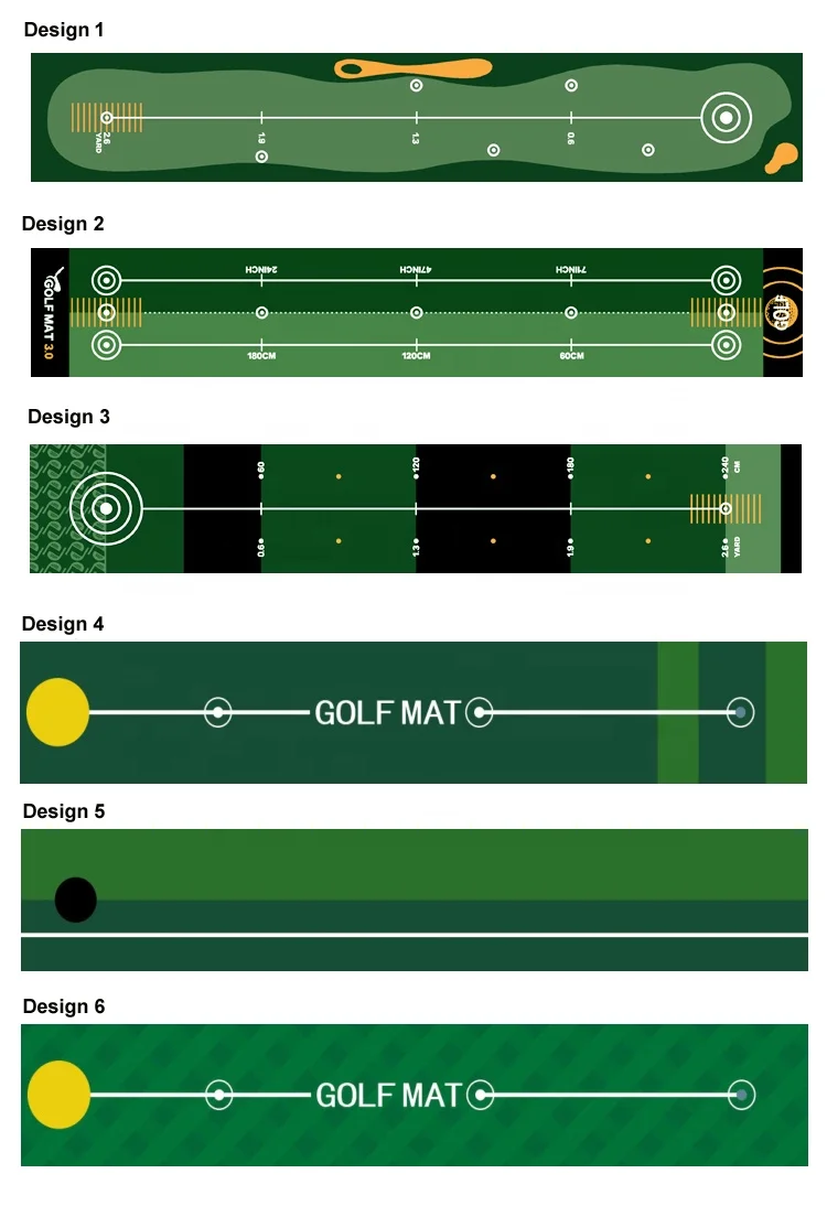 Custom training aid Design golf putting Mat logo practice Carpets For indoor