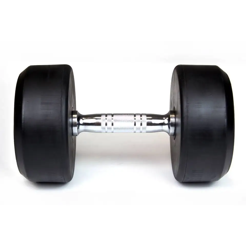 Hot Sale Round Rubber Dumbbells 20 Kg 25kg 40kg 50kg Home Gym Equipment Urethane Dumbbells Round Dumbbells