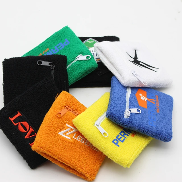 Cheap Factory Sport Sweatband With Logo Printed Embroidered Cotton Custom Wristbands Women And Men