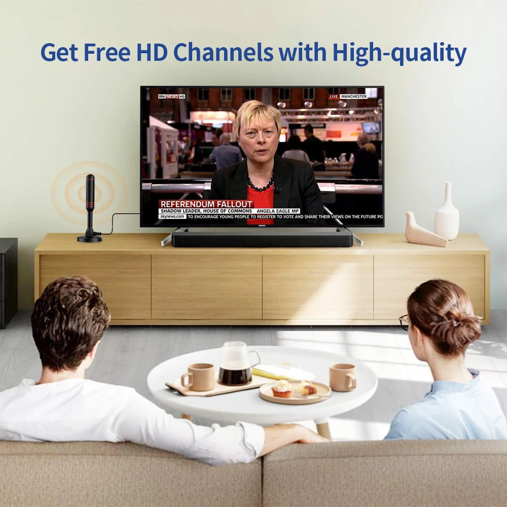 Factory Wholesale Superior Quality High Gain Oem Uhf Vhf Dvb-2 Digital Tv Antenna With Amplifier