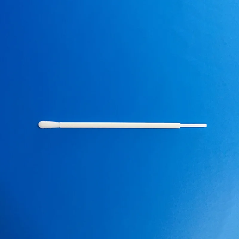 Disposable Medical Specimen Collection Nylon Flocked Sterile Fecal Swab For Sampling