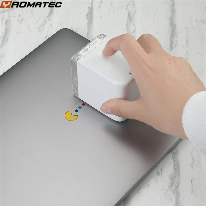 Yaomatec портативный мини-принтер BT цветные портативные Wi-Fi принтеры картридж с чернилами для струйной печати тату-логотип