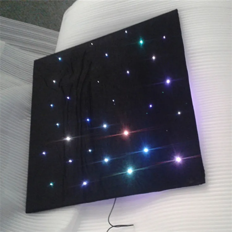 Fiber optic type 600x600 starry sky flickering star suspended children room ceiling panel lighting