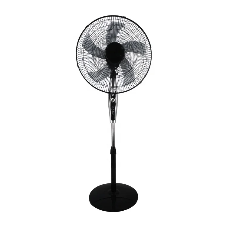 Modern high speed 5 blade industrial 16 inch pedestal china home appliances white electric room stand fan with adjustable foot