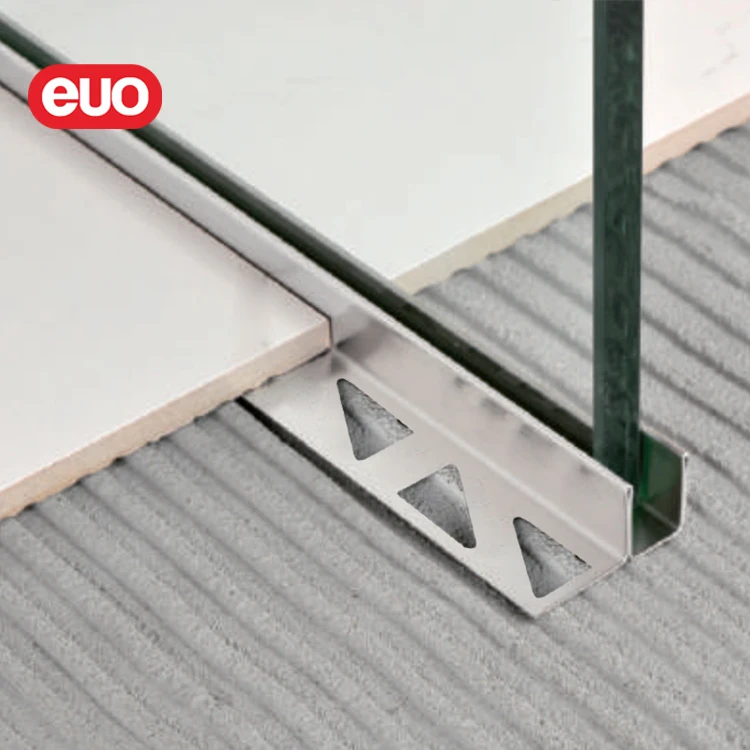 euo Manufacturer metal u channel stainless profile for bathroom shower glass doors