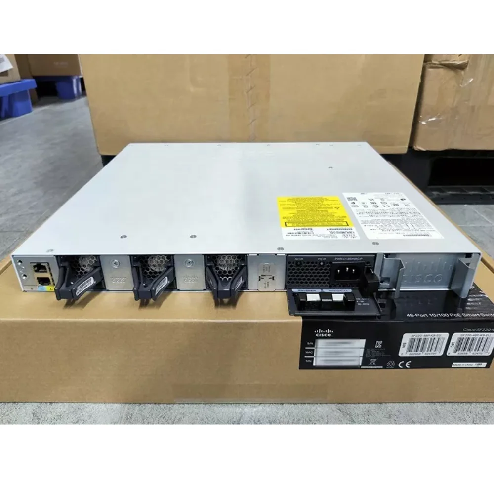 Новые герметичные переключатели Cisco C9300L-48P-4X-E 48 портов PoE 4x10G SFP + Layer 3 управляемый коммутатор корпоративной сети