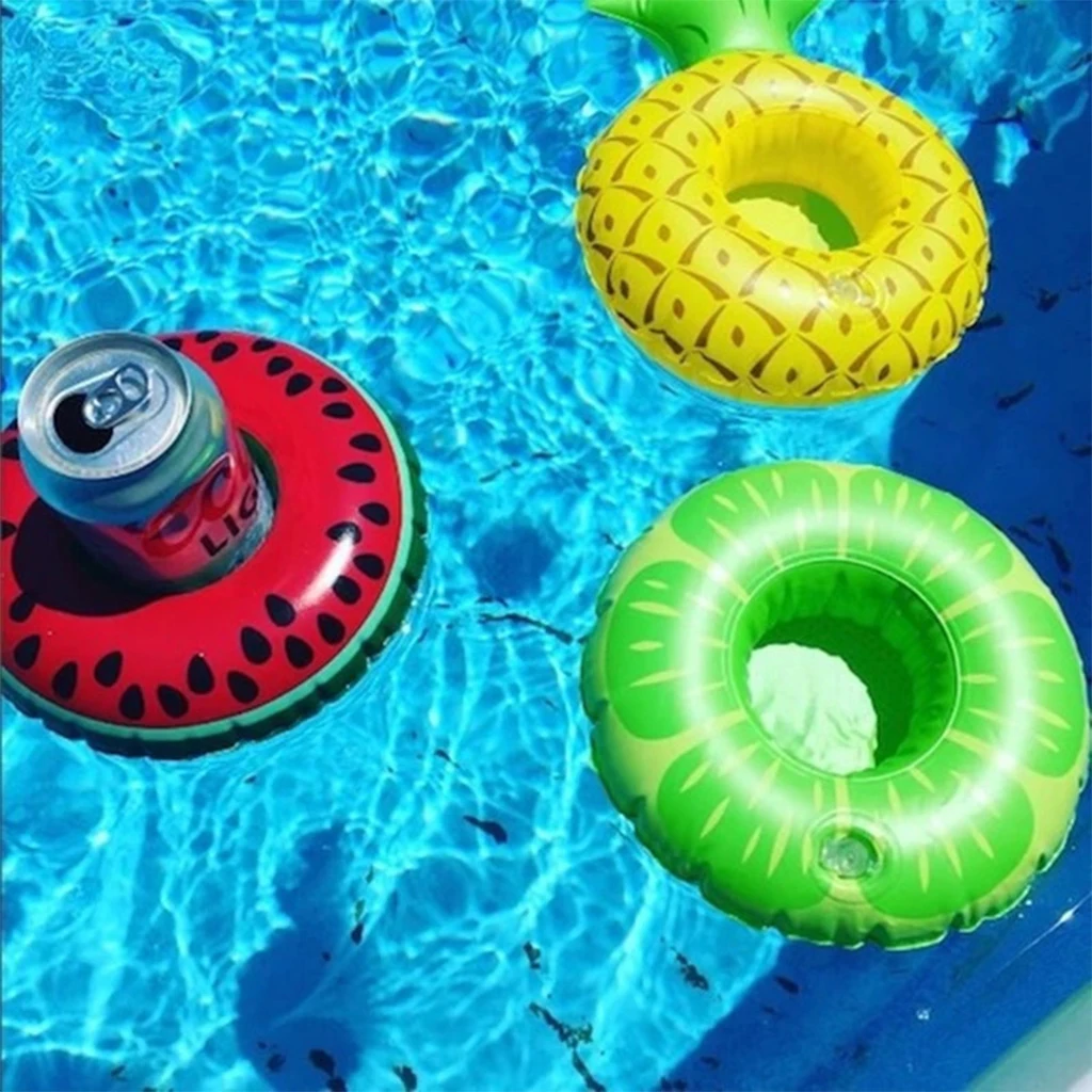 Wholesale new high quality hot cheap custom party crab PVC floating cup drink wine bottle holder inflatable swimming pool toys