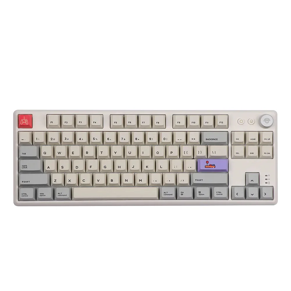 ABM084 US Layout ANSI Layout RGB hotswap 80% TKL mechanical keyboard Custom color switch knob driver