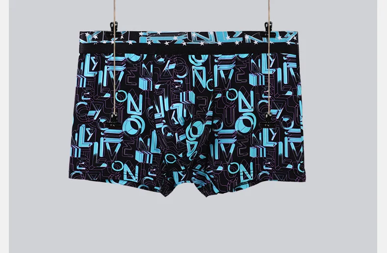 Nylon Men Boxers Shorts Fashion Mid-rise Panties Ice Silk Boxer Briefs Wholesale High Quality Canned 4 Packs for Men Knitted