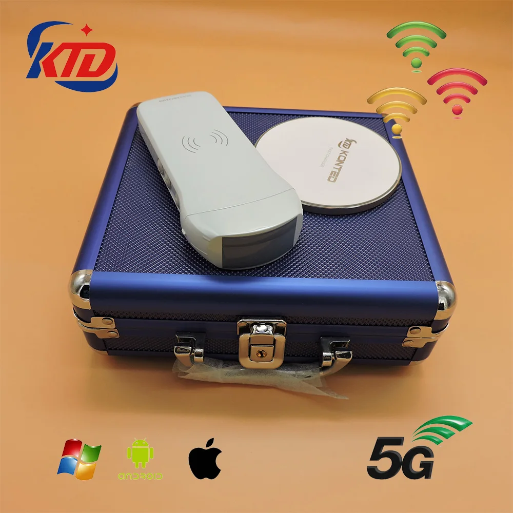 Konted Gen5 ладони ультразвуковой портативный беспроводной ультразвуковая машина 3 в 1 Многофункциональный одиночный датчик для всего тела