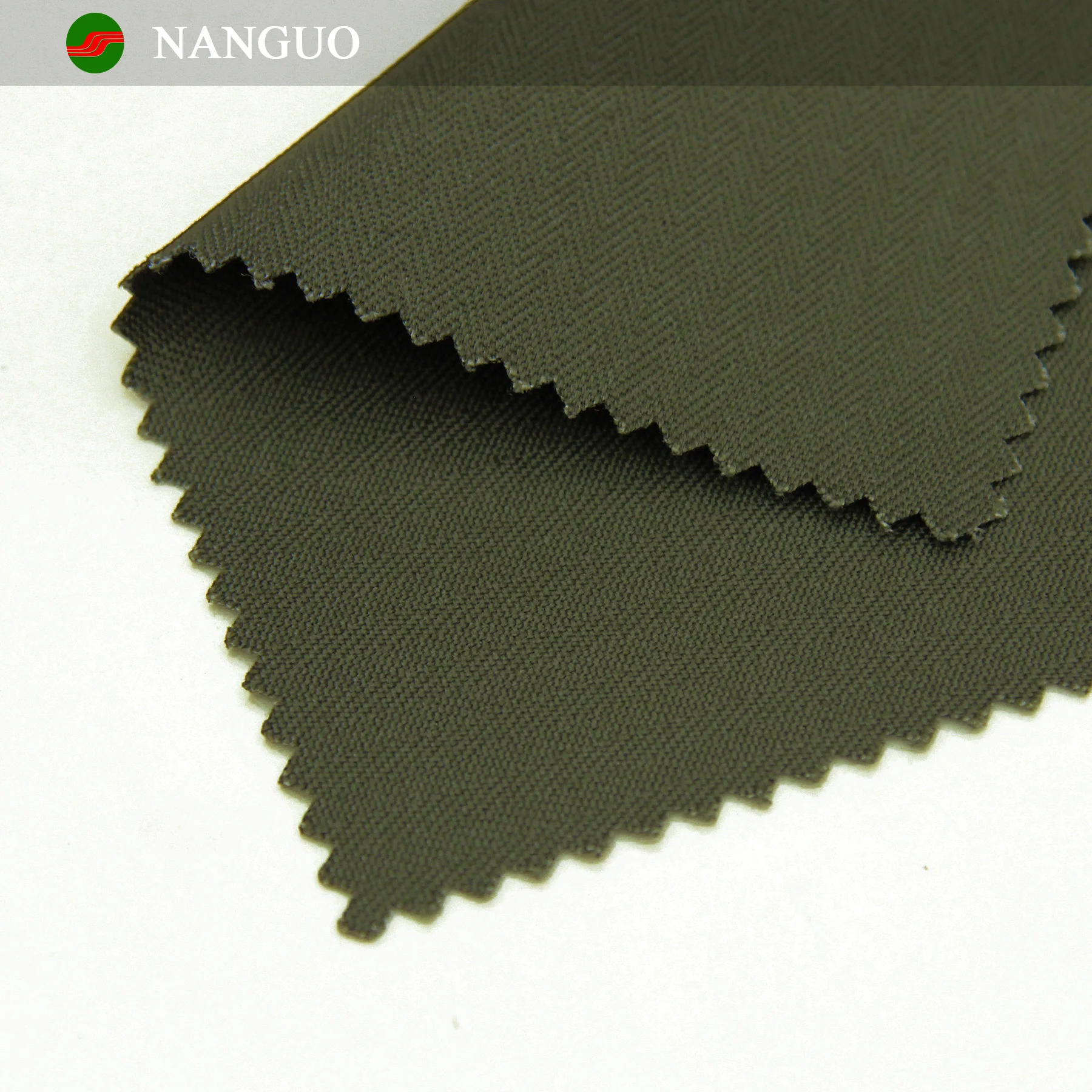 Nanguo бесплатный образец ткани из поликоттона C50/T50 21/2*21/2 68*45 280 г/м2 ткань в елочку