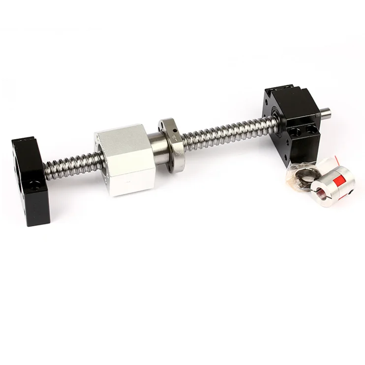 
CNC machine C7 grade SFU2005 ball screw with BK15 BF15 end process and DSG20H nut housing 