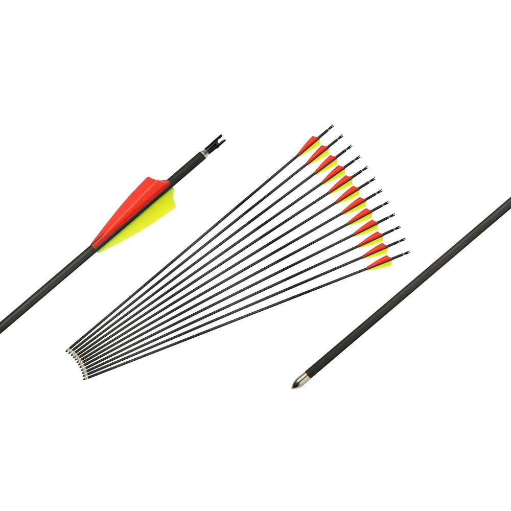 Factory Direct Sale 0.001 Straightness Arrow Shafts Label Print Recurve Bow Indoor Arrow for Competition