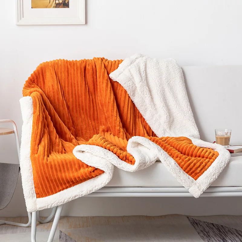 Comfy Throws Blanket for Sofa Double Layer Blanket Custom Fleece Blanket