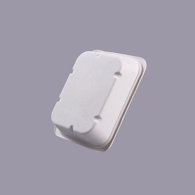 
Disposable Biodegradable Sugarcane Bagasse Frozen Food Container Food Tray 