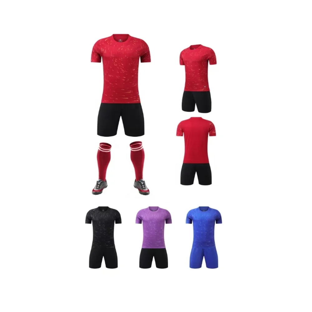 Gym wear Red  Custom Soccer Jersey Football Shirt Blank Style Personalized Customization Sportswear Blue Red Men Kit
