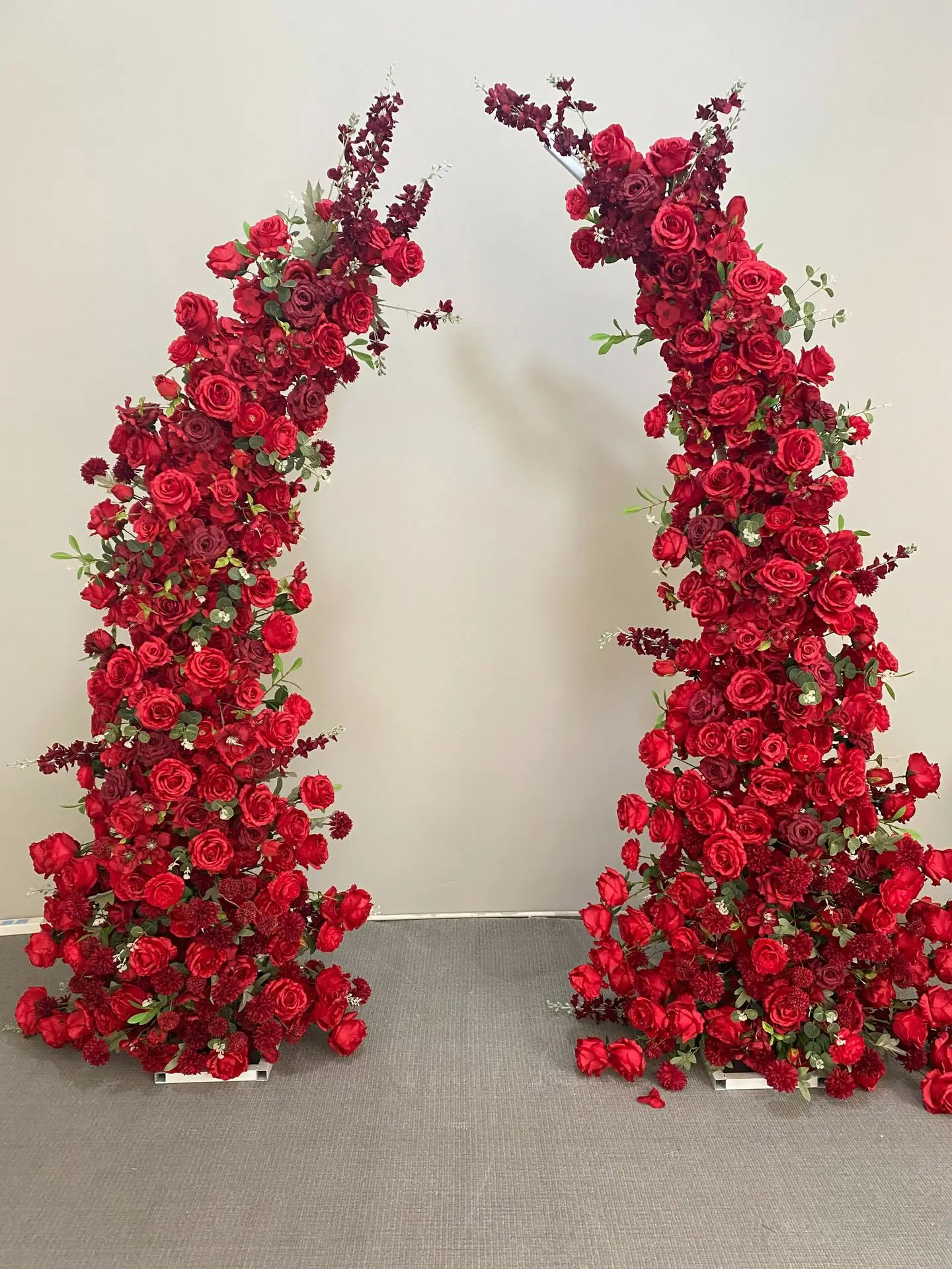 Artificial Rose Flower Wedding Arch Factory wholesale Wedding Backdrop Floral Arch for wedding decoration