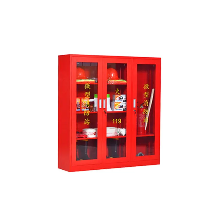 China Manufacturer 50mm*25mm*80mm Red Metal Fire fighting equipment cabinet