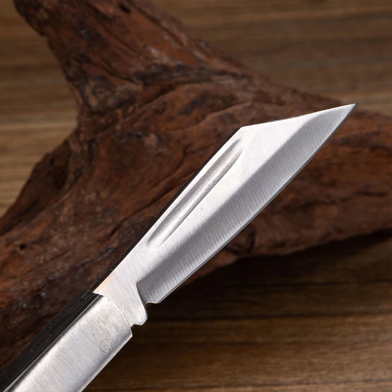 In stock 193mm full-length high carbon steel blade foldable paring knife Sharp and easy to use with hand cutting tools