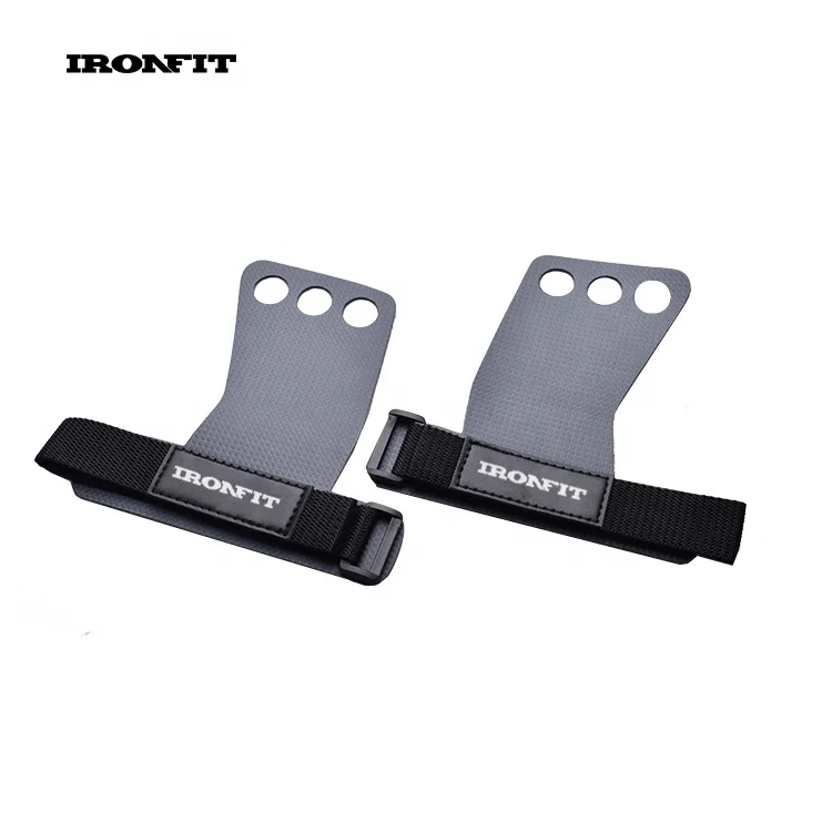 Fitness Grey Custom Logo Wrist Wraps Weightlifting Grips