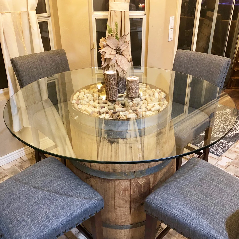 Factory Cheap Small Round Tempered Glass Coffee Table Top With Metal Leg For Living Room Bedroom Glass Tea Table