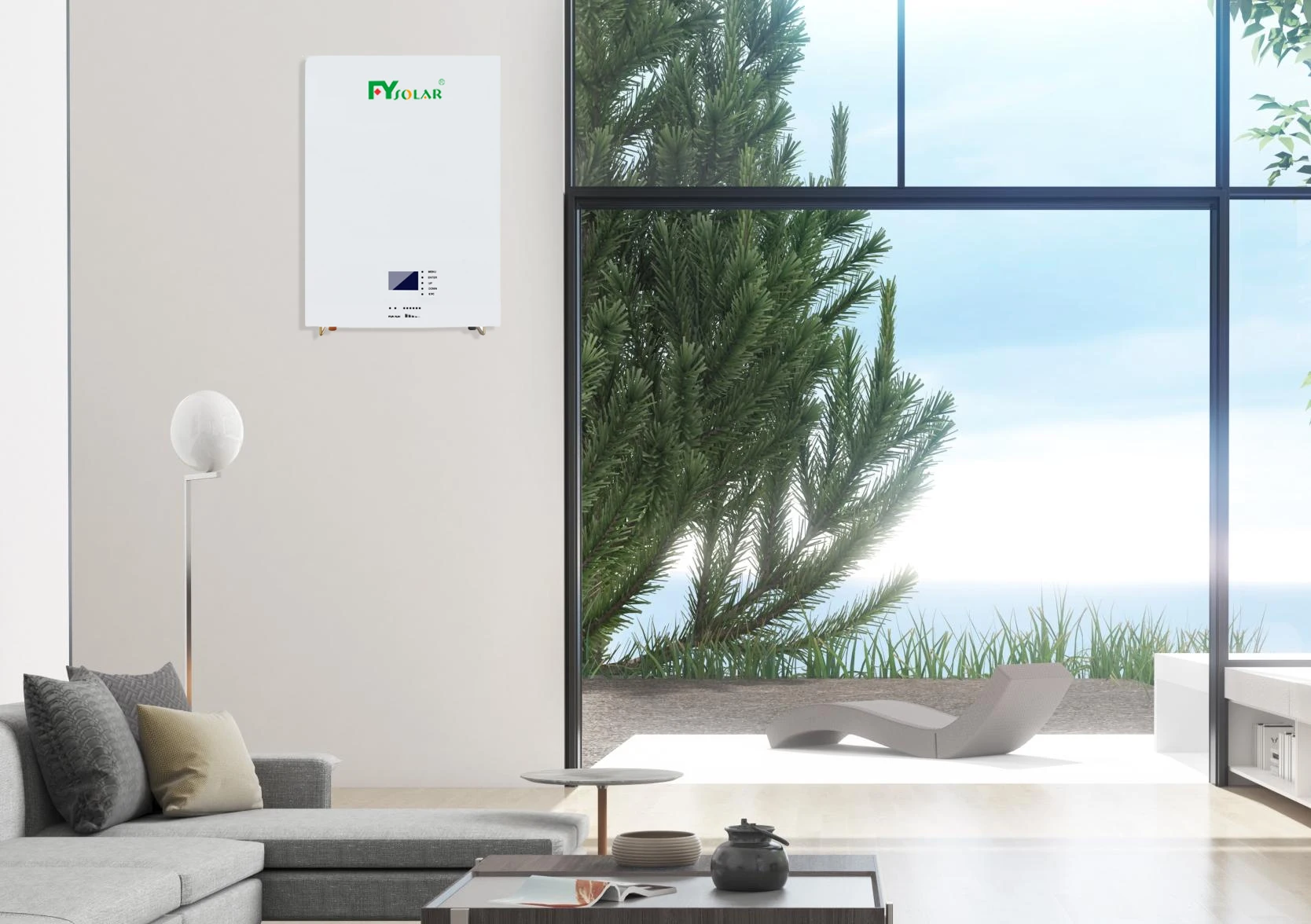 48V 200AH Hybrid Grid Home Energy Solar Battery Storage System Wall-Mounted House IP65 Protection CAN Communication Port 100AH