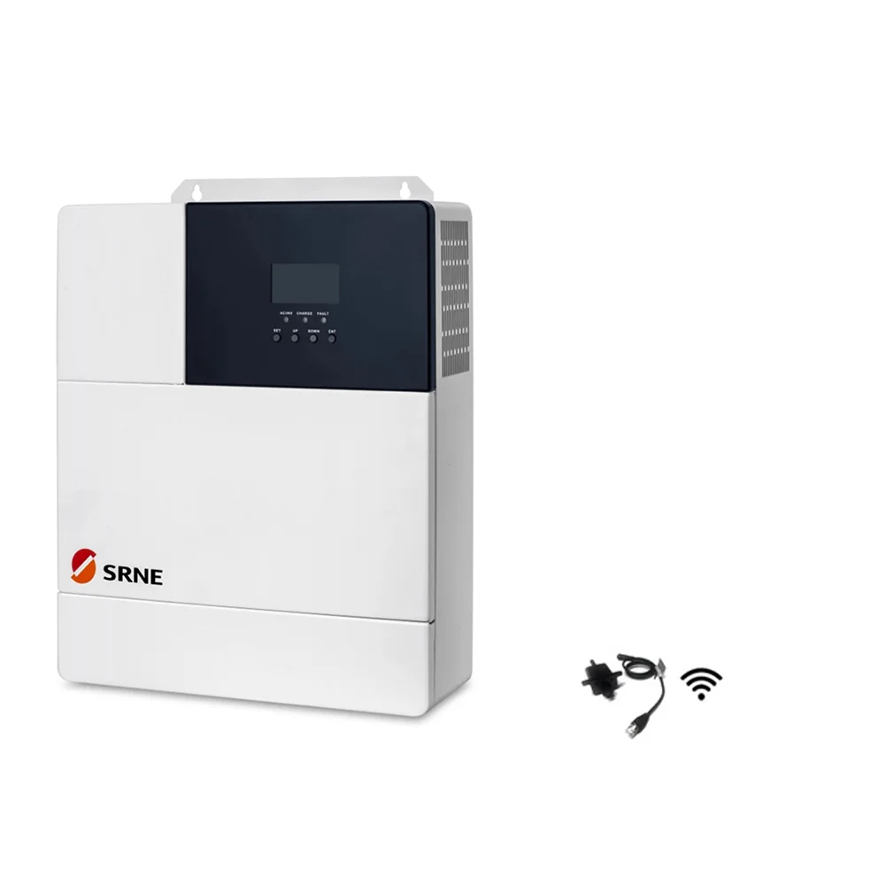 SRNE Solar Hybrid Inverter 3KW 5KW All-In-One Off Grid Inverter 24V48VDC  to 110VAC Build into MPPT Solar Charge Inverter
