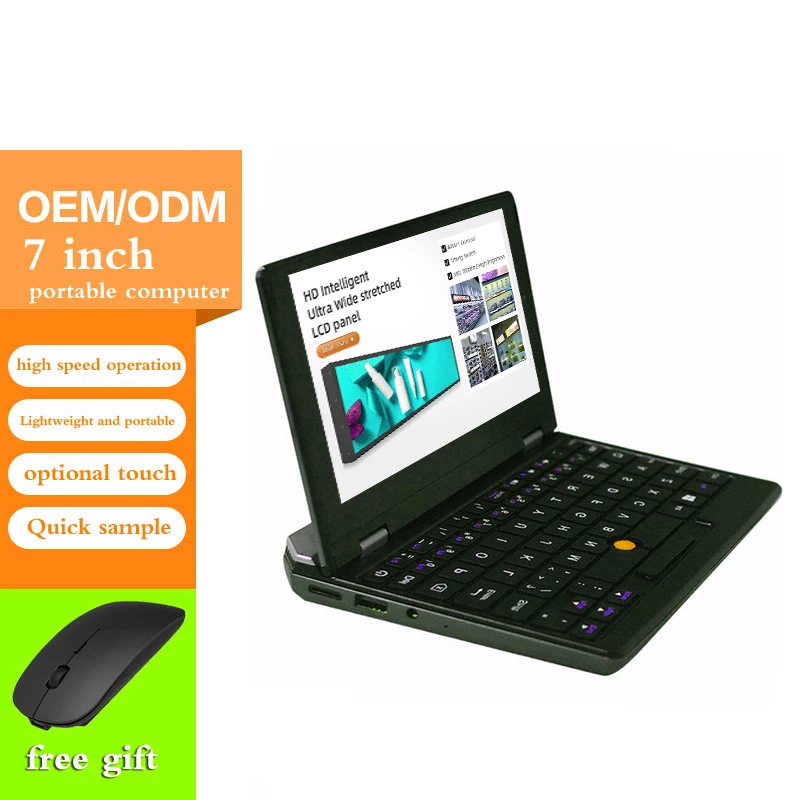 cheap computer laptop netbook office portable touch mini laptop 7 inch