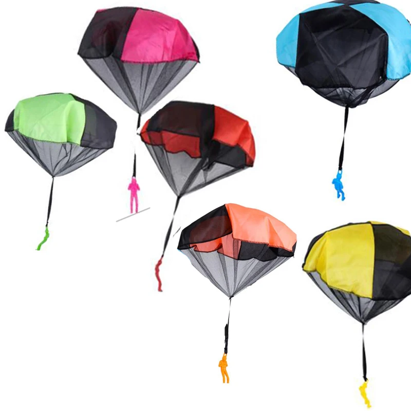 Game Puzzle Parachute Hand Cast Mini Play Soldier Parachute Toy Outdoor Children
