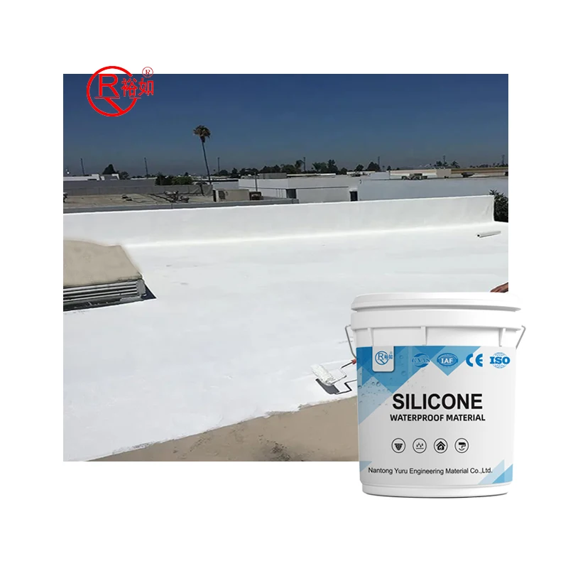 YURU Manufacturer Waterproof Liquid Silicone Roof Coating 100% Silicone Waterproof Coating